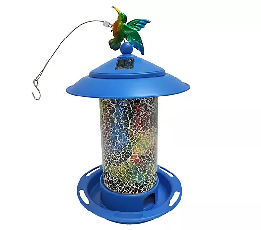 Make Your Selection: Temp-tations Outdoors Solar Bird Feeder w/ Interchangeable Critter Icons | QVC