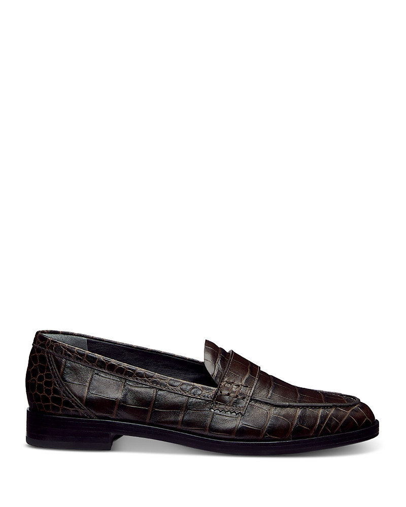 Reformation Women's Kaylee Croc Embossed Leather Loafers | Bloomingdale's (US)