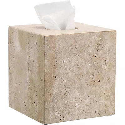 Natural Travertine Stone Tissue Box Cover With Silicone Pads, Heavy Duty Square Tissue Holder For Bathroom, Kitchen, Living Room, And Office Decor | Wayfair North America