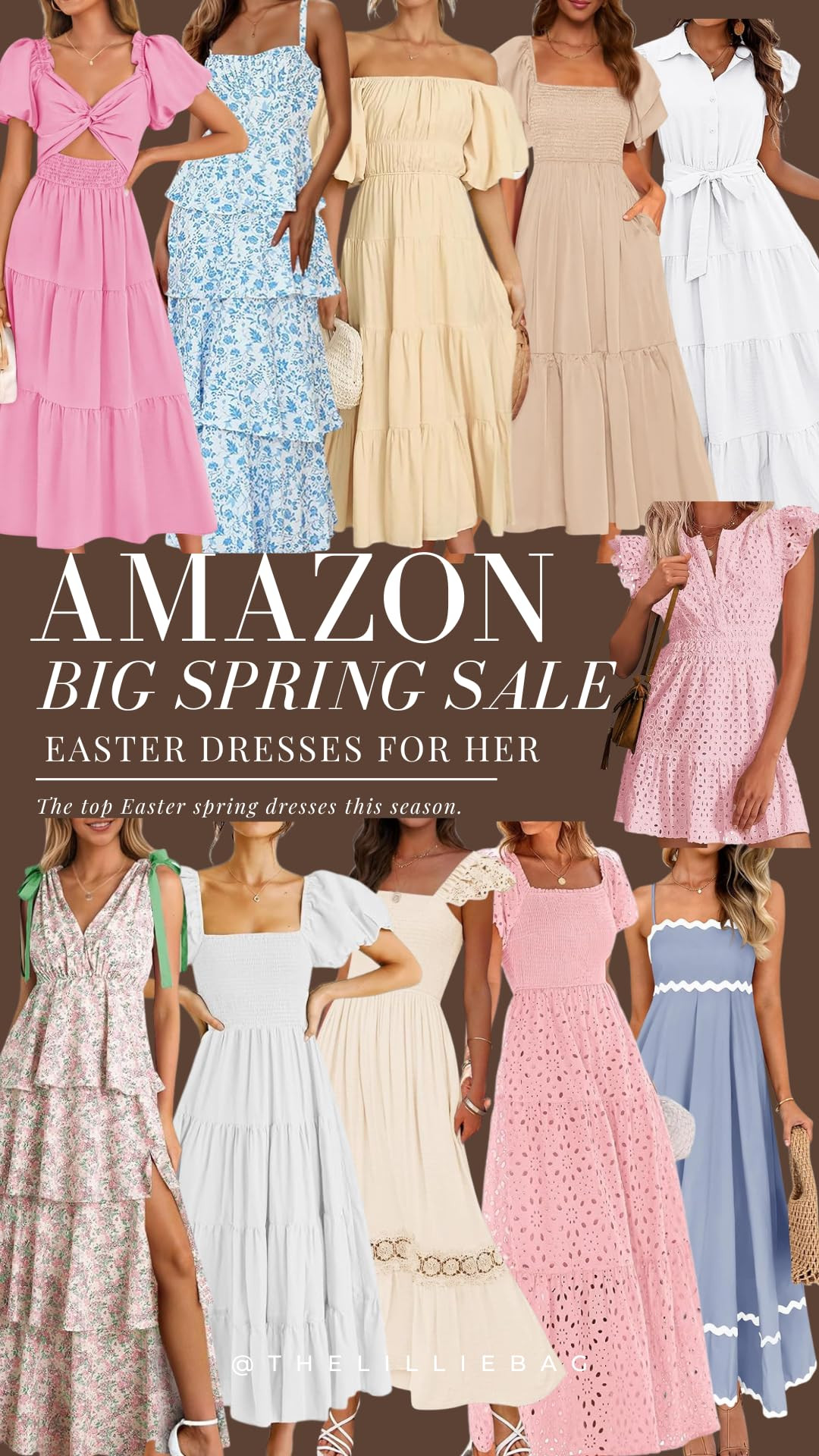 Wenrine Womens Summer Floral Maxi Dress Tie Strap Sleeveless V Neck High Slit Boho Ruffle Tiered ... | Amazon (US)