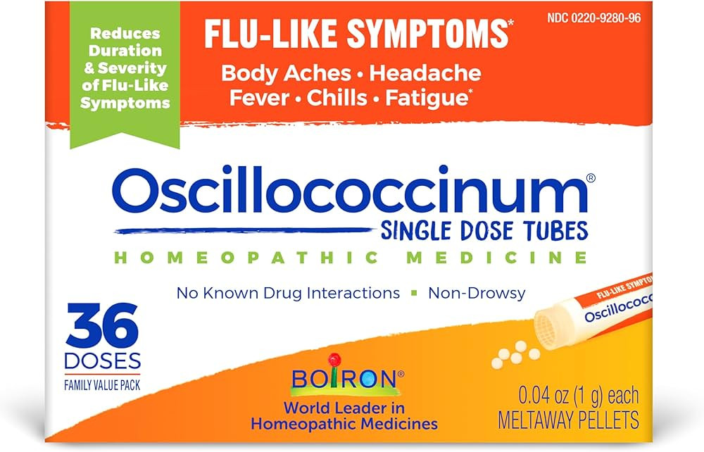 Boiron Oscillococcinum Homeopathic Medicine for flu-Like Symptoms, 36 Count | Amazon (US)