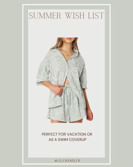 So cute to throw on over a bathing suit or to wear as an outfit in the summer. The pattern is so fun and love that it has functional buttons



Summer outfit 
Vacation outfit
Swim coverup 
Button down set
Matching set
Nordstrom 

#LTKFindsUnder100 #LTKTravel #LTKStyleTip