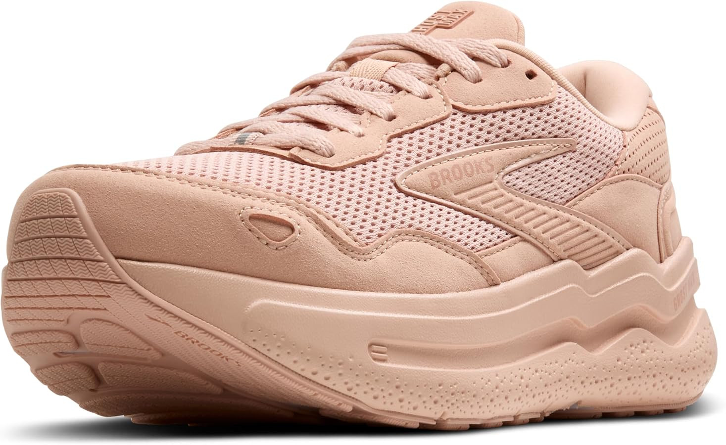 Brooks Women's Ghost Max Suede/Leather Neutral Running & Walking Shoe | Amazon (US)