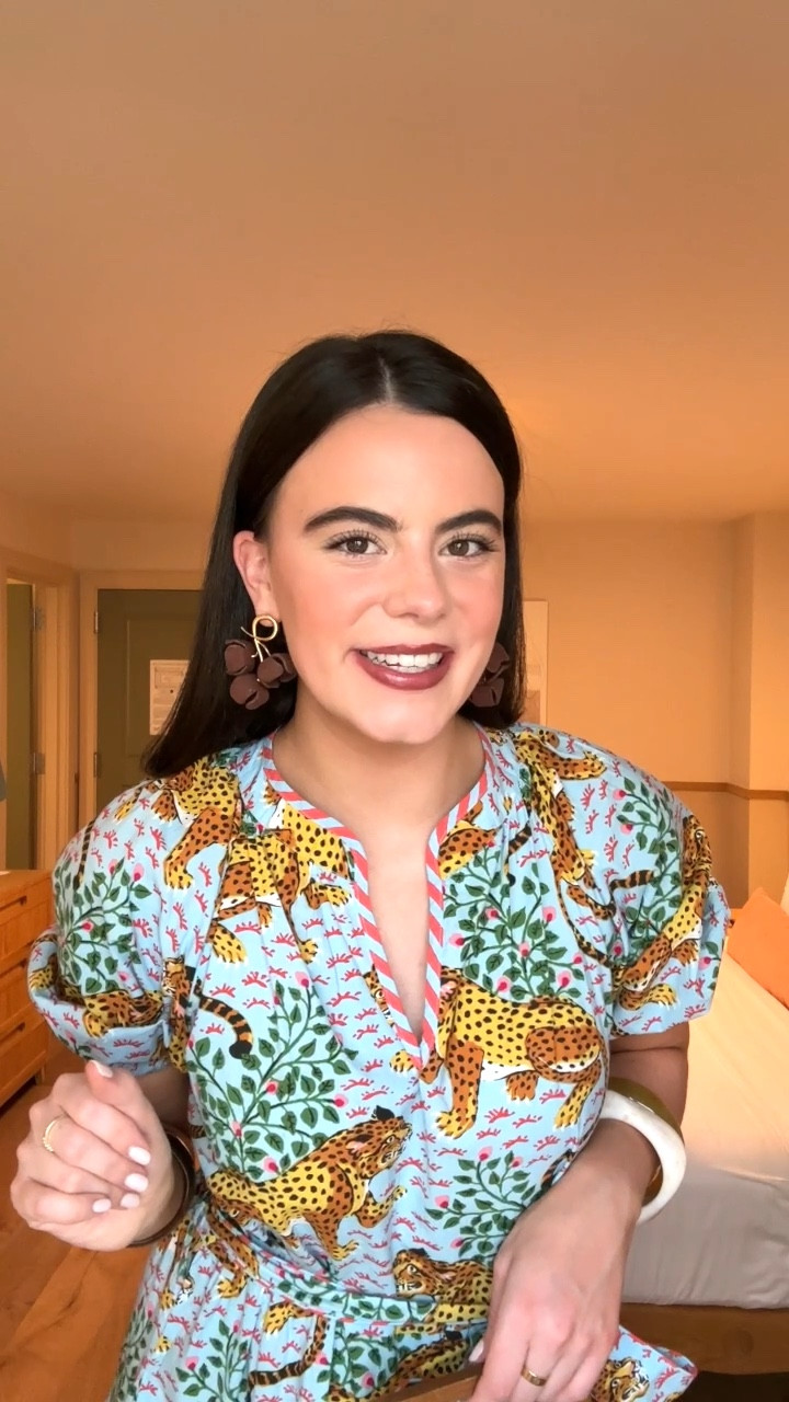 Outfit of the night for night one in Charleston with Printfresh 🐆