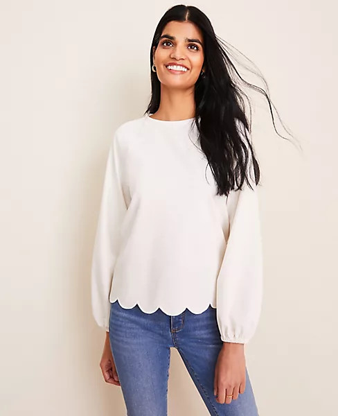 Scalloped Top | Ann Taylor | Ann Taylor (US)