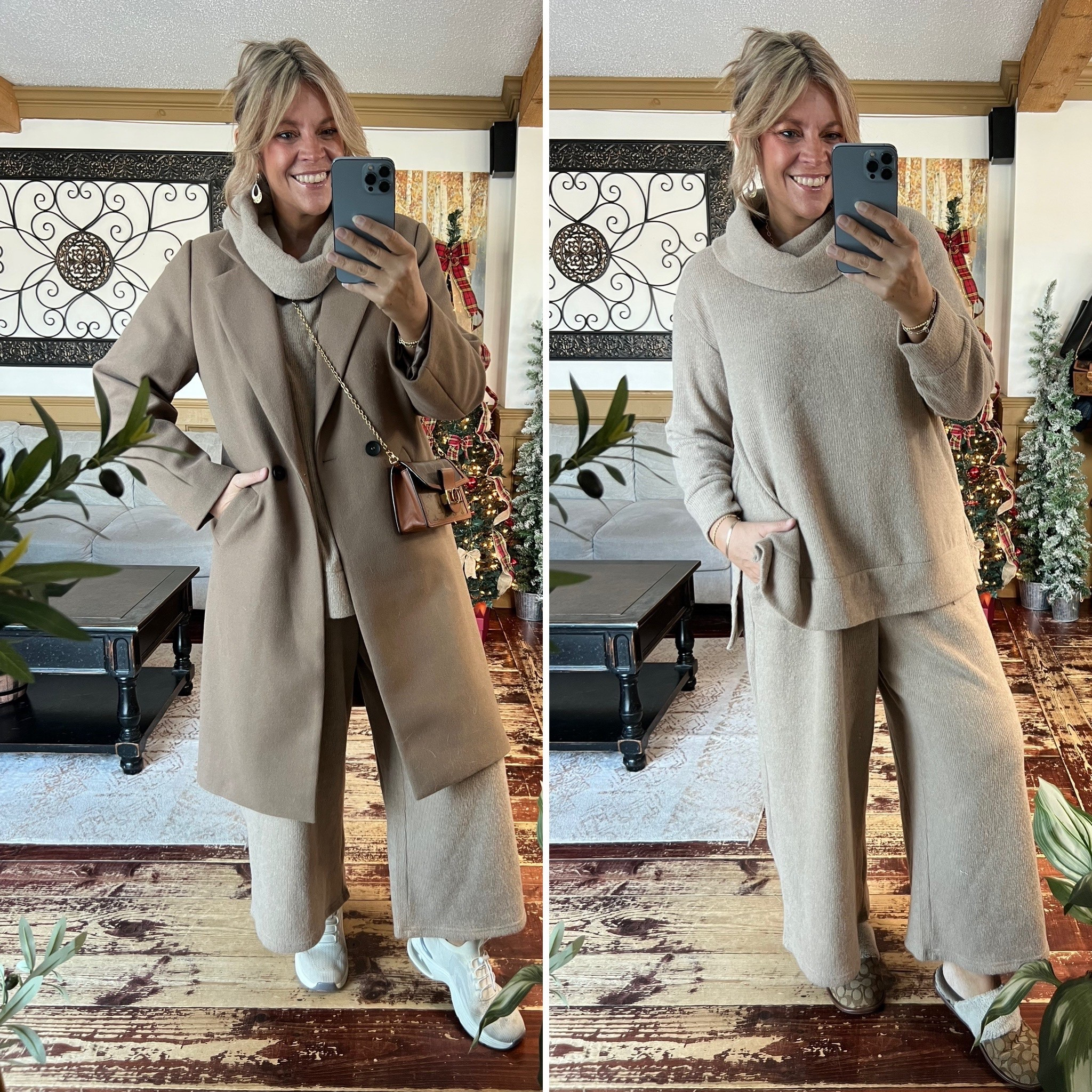 Bloomchic lounge set perfect for wearing running errands too! Size 14/16 in the set; xl in my coat. 

#LTKFindsUnder50 #LTKOver40 #LTKMidsize