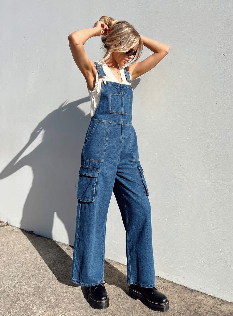 Marnie Overalls Blue | Princess Polly US