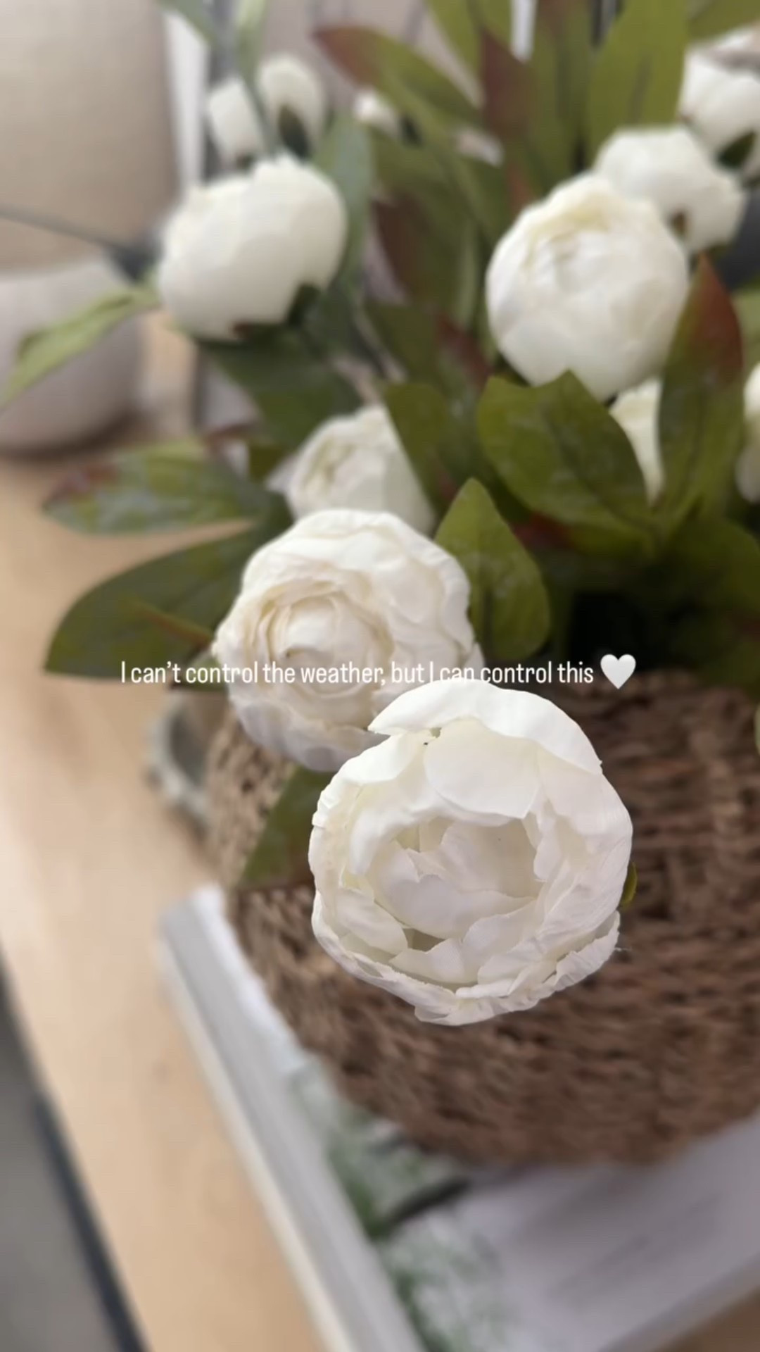 The peonies have made their debut!! 🤍🤍

The sun is shining and it’s supposed to hit 50 degrees outside today. That is huge where I live! The seasonal switch is happening in our home. I don’t care if it snows tomorrow. Still happening! 😂

#springdecor #livingroom #entrydecor #peonies #homeinspo