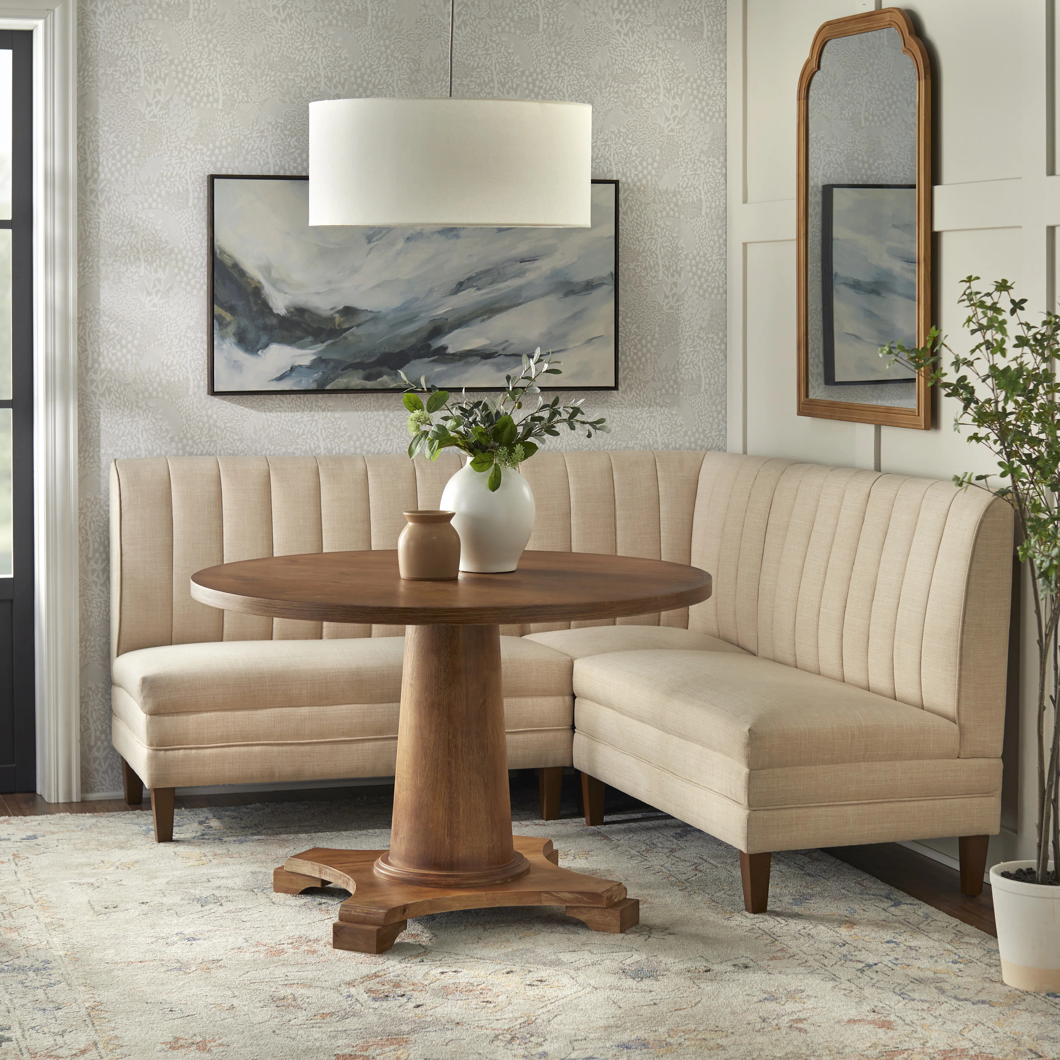 Cariana 5 - Person Pedestal Dining Set | Wayfair North America