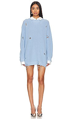 SER.O.YA Chloe Sweater Dress in Powder Blue from Revolve.com | Revolve Clothing (Global)