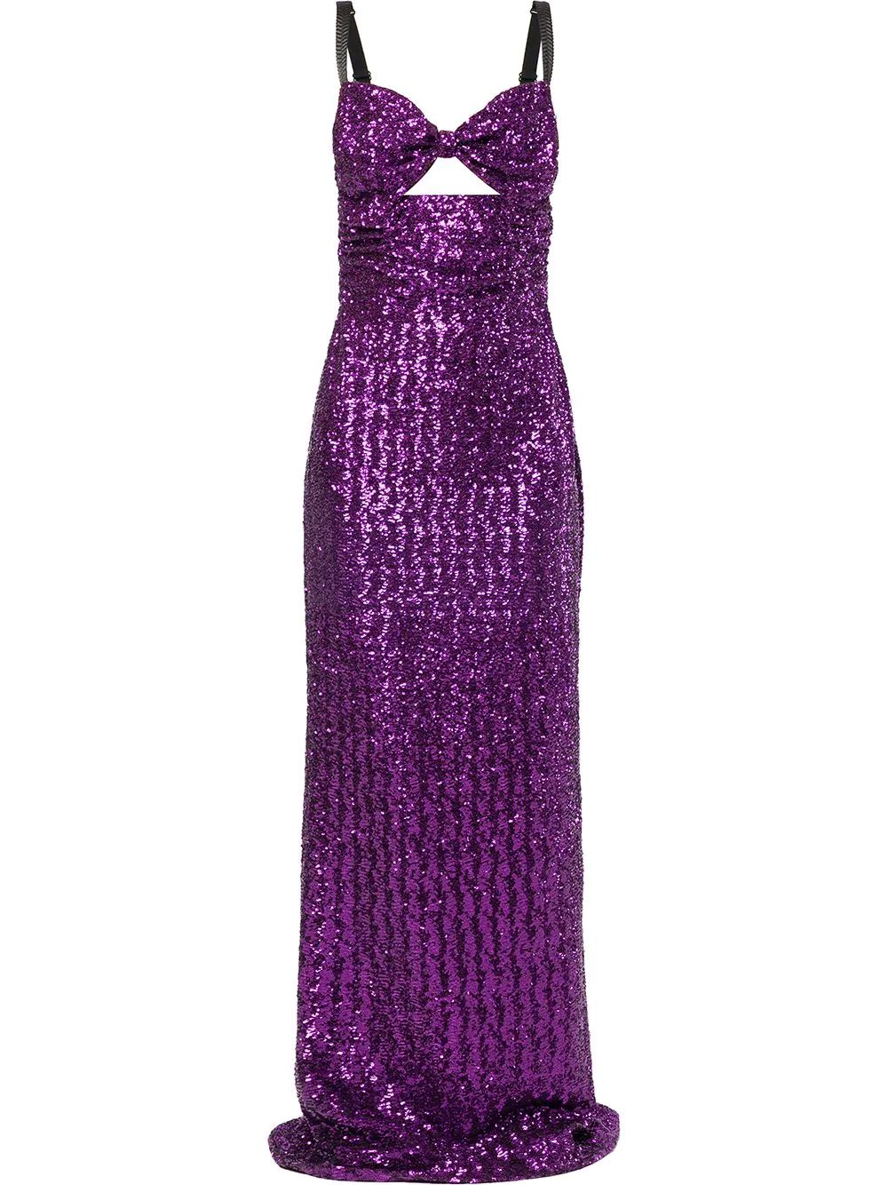 Dolce & Gabbana Sequinned cut-out Evening Dress - Farfetch | Farfetch Global