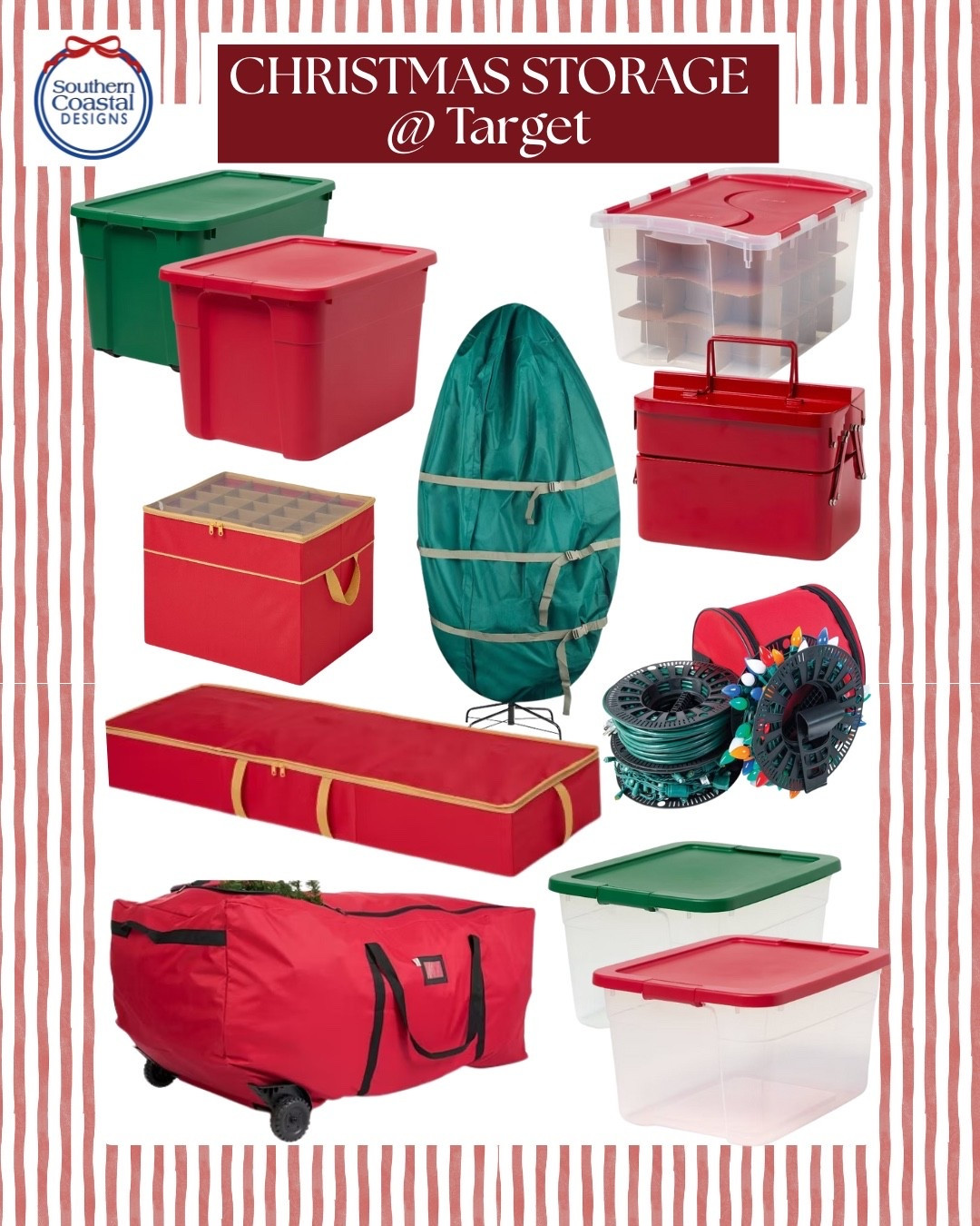 Great Christmas Storage options from Target! Your Christmas 2026 self will thank you! 😉

#LTKSaleAlert #LTKSeasonal #LTKHome