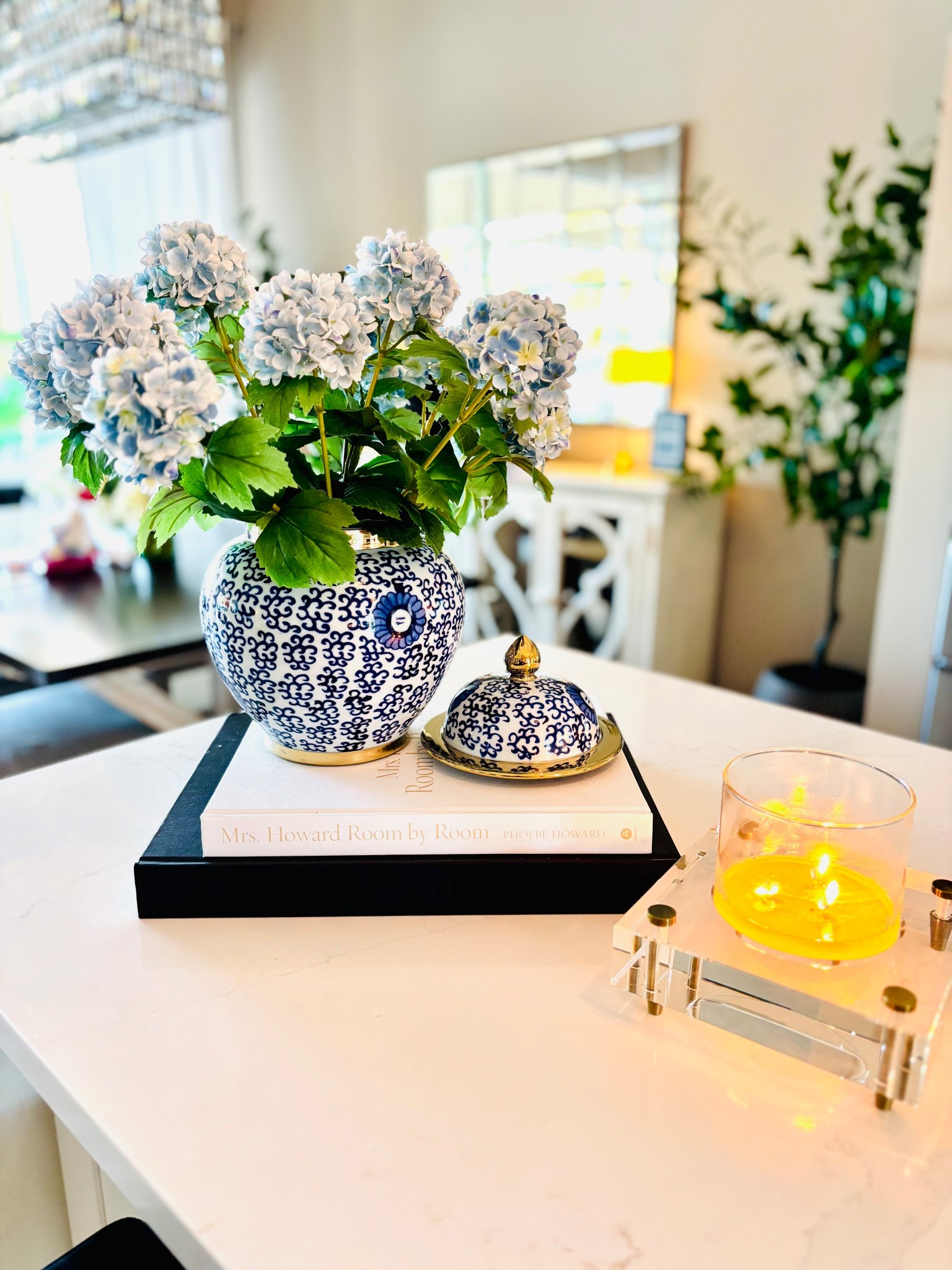 Blue and white decor kitchen decor gold decor 

#LTKHome #LTKSeasonal #LTKdayinmylife