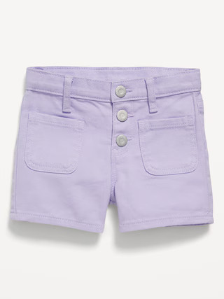 High-Waisted Mariner Twill Shorts for Toddler Girls | Old Navy (US)