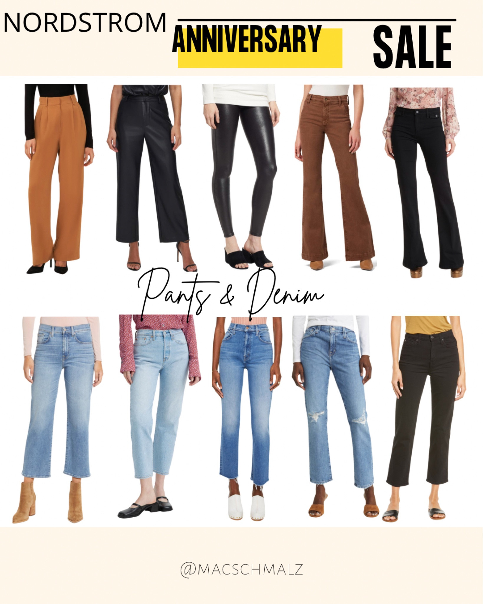 Nordstrom Anniversary Sale 2023 pants and denim picks! Faux leather leggings, crop jeans, fall outfits, fall fashion, flare jeans, corduroy pants, black jeans, Nsale, outfit ideas. 

#LTKsalealert #LTKstyletip #LTKxNSale