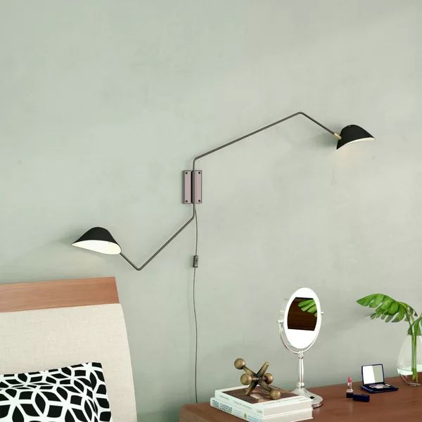 Creswell 2-Light Swing Arm Lamp | Wayfair North America