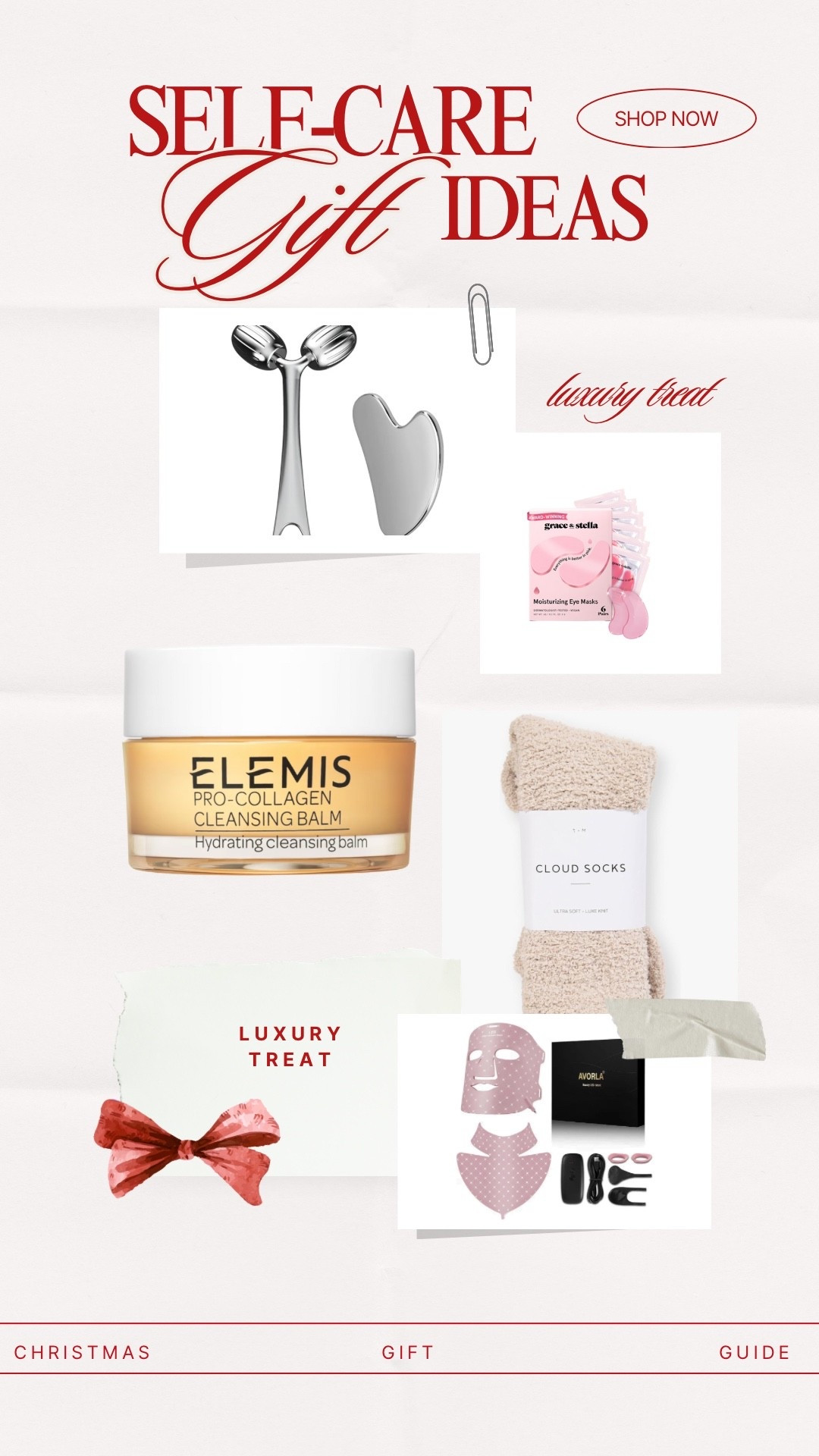 Treat yourself or someone special to a little luxury this season! From cozy socks and hydrating skincare to beauty tools that elevate any routine — these are perfect for relaxing, recharging, and showing a little love to yourself or someone you care about.

#LTKGiftGuide #LTKSeasonal #LTKHoliday