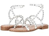 Amazon.com | Steve Madden Women's Travel Clear Sandal 5 US | Flats | Amazon (US)