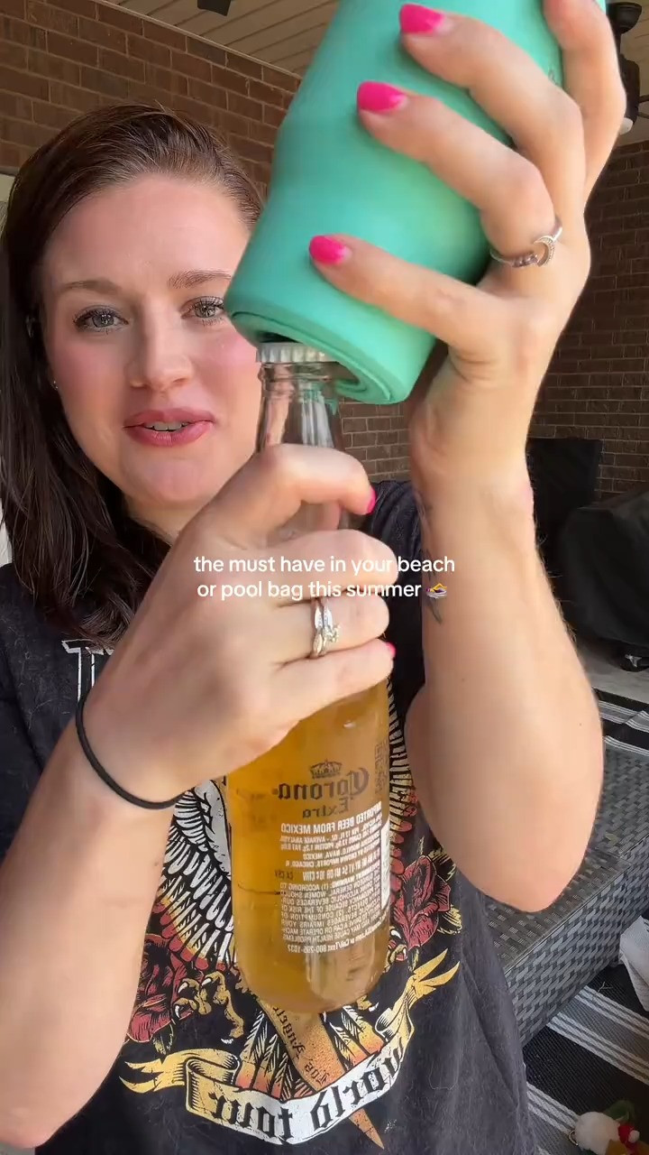 Cooler and bottle opener in one!

#cancooler  

 #LTKmomlife #LTKHome #LTKTravel