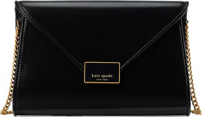 kate spade new york Medium Anna Leather Envelope Clutch | Nordstrom | Nordstrom