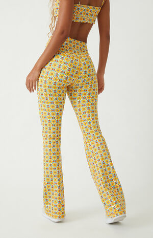 LA Hearts by PacSun Active Garden Party Flare Yoga Pants | PacSun | PacSun