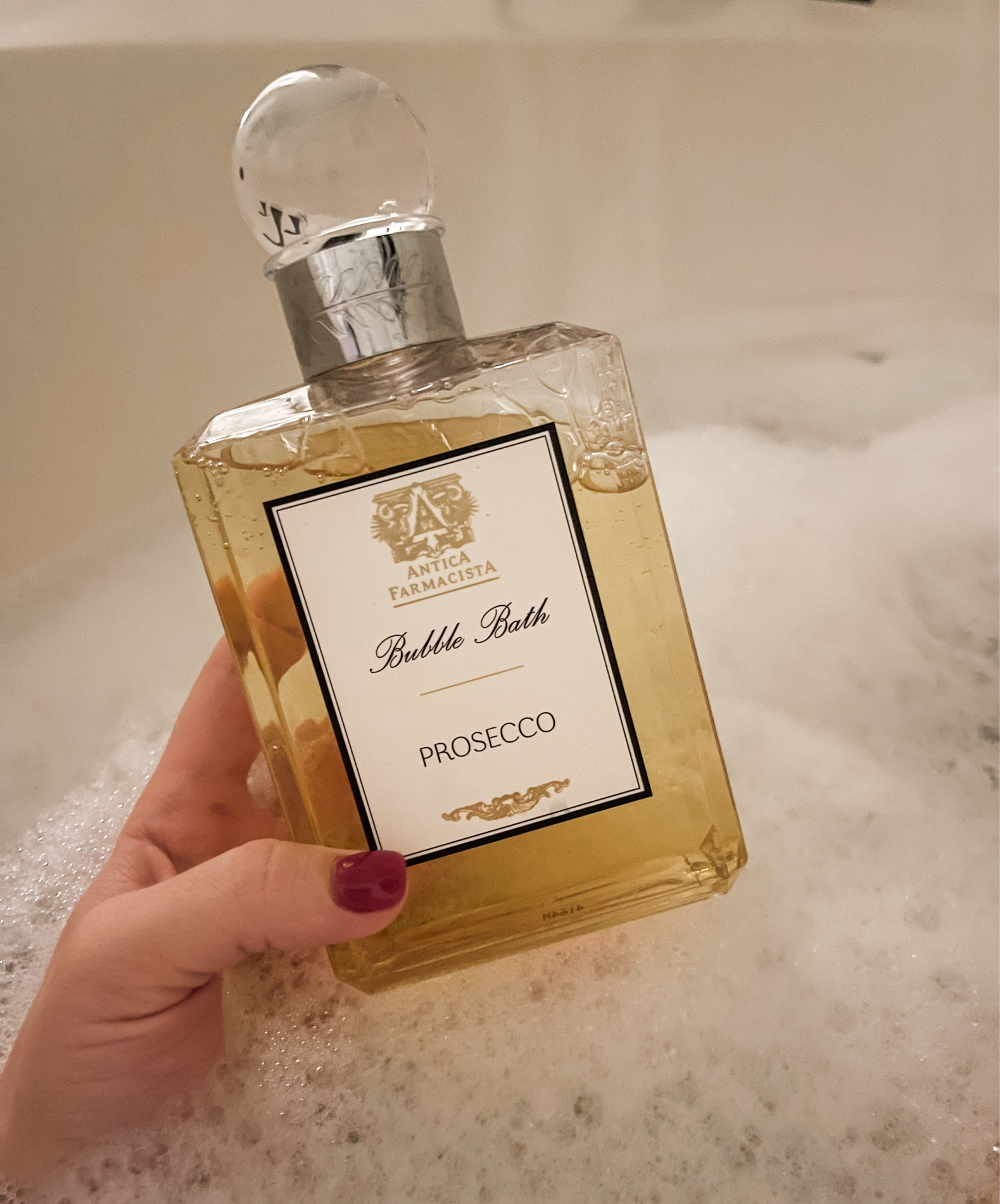 100% adding Antica Farmacista to my gifting list this year!! SO GOOD🫧

THE PRODUCT: Antica's Bubble Bath is generously enriched with honey, aloe vera, green tea and jojoba oil for the ultimate calming bath experience. This rich formula produces an incredible lather and bubbles that last the duration of your bath. Soak in these fragrant suds with ingredients that will not only relax but nourish your skin, leaving it silky soft.

#LTKFindsUnder50 #LTKHome #LTKBeauty