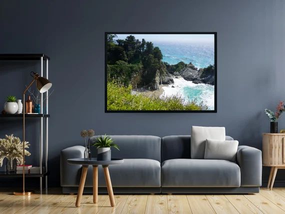 Framed Photograph  Mcway Falls Big Sur  California Coastline | Etsy | Etsy (US)