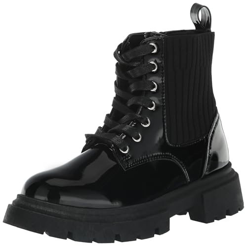 YOKI ANISA-15Y Girls Short Patent Boots, Black, 1 M US | Amazon (US)