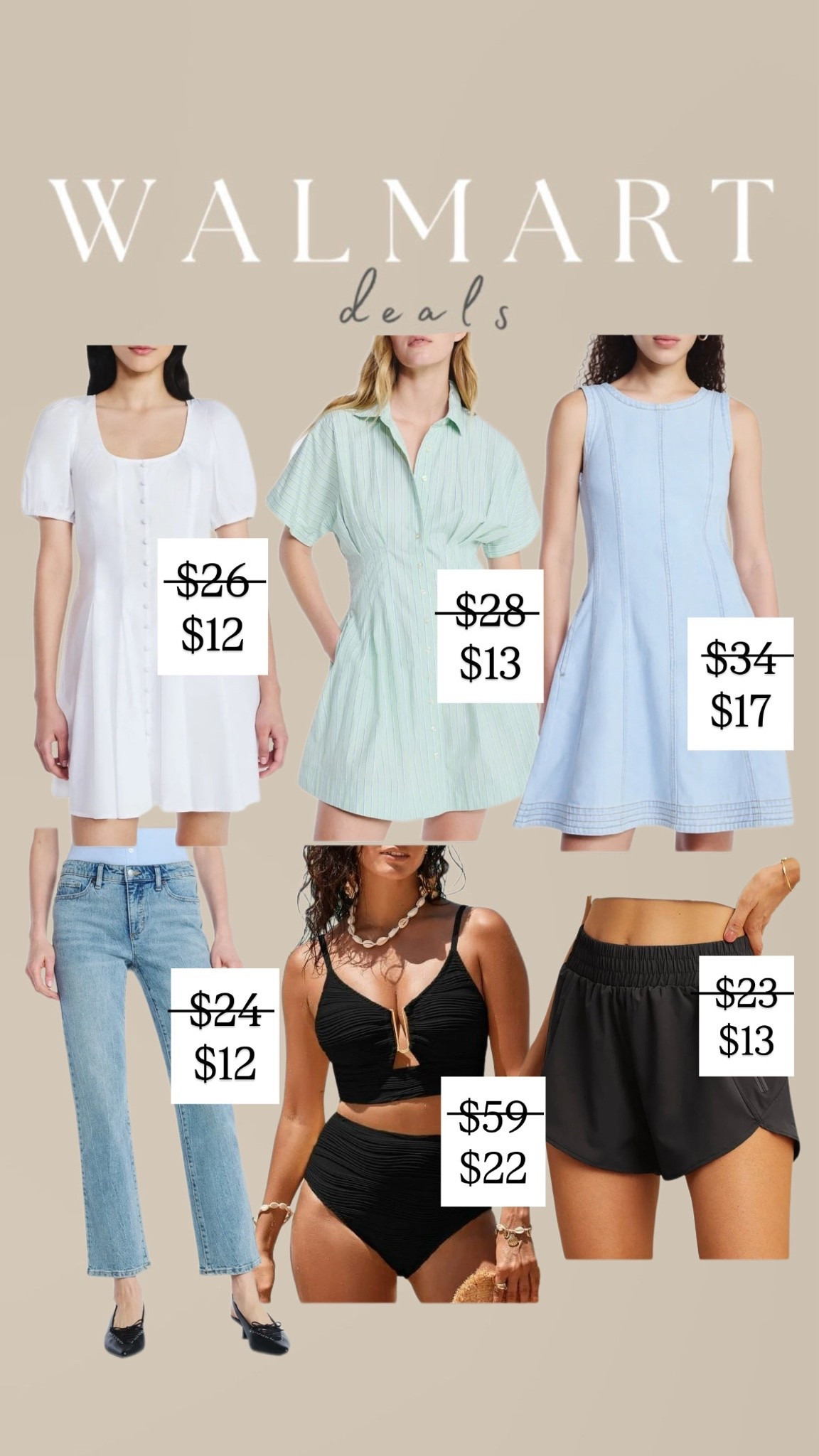 Walmart has SO many good deals right now 👏 Dresses, denim, swim, and summer staples starting at just $12!! These are the kind of affordable finds that look way more expensive than they are 🤍

#WalmartDeals #WalmartFashion #AffordableFashion #SummerStyle #WalmartFinds #BudgetFashion #SummerOutfits #DealsAndSteals #FashionDeals #WalmartStyle

#LTKdayinmylife #LTKmomlife #LTKselfcare
