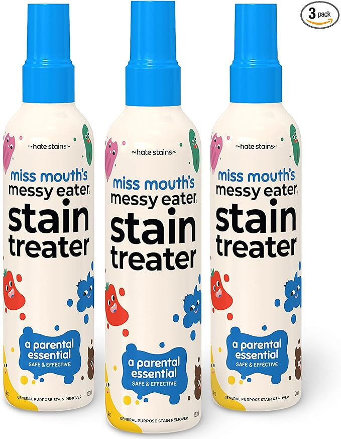 Miss Mouth's Messy Eater Stain Treater Spray - 4oz 3 Pack Stain Remover - Newborn & Baby Essentia... | Amazon (US)