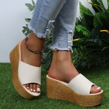 Minimalist Wedge Slide Sandals | SHEIN