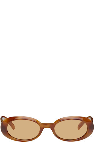 Le Specs - Brown 'Work It!' Sunglasses | SSENSE