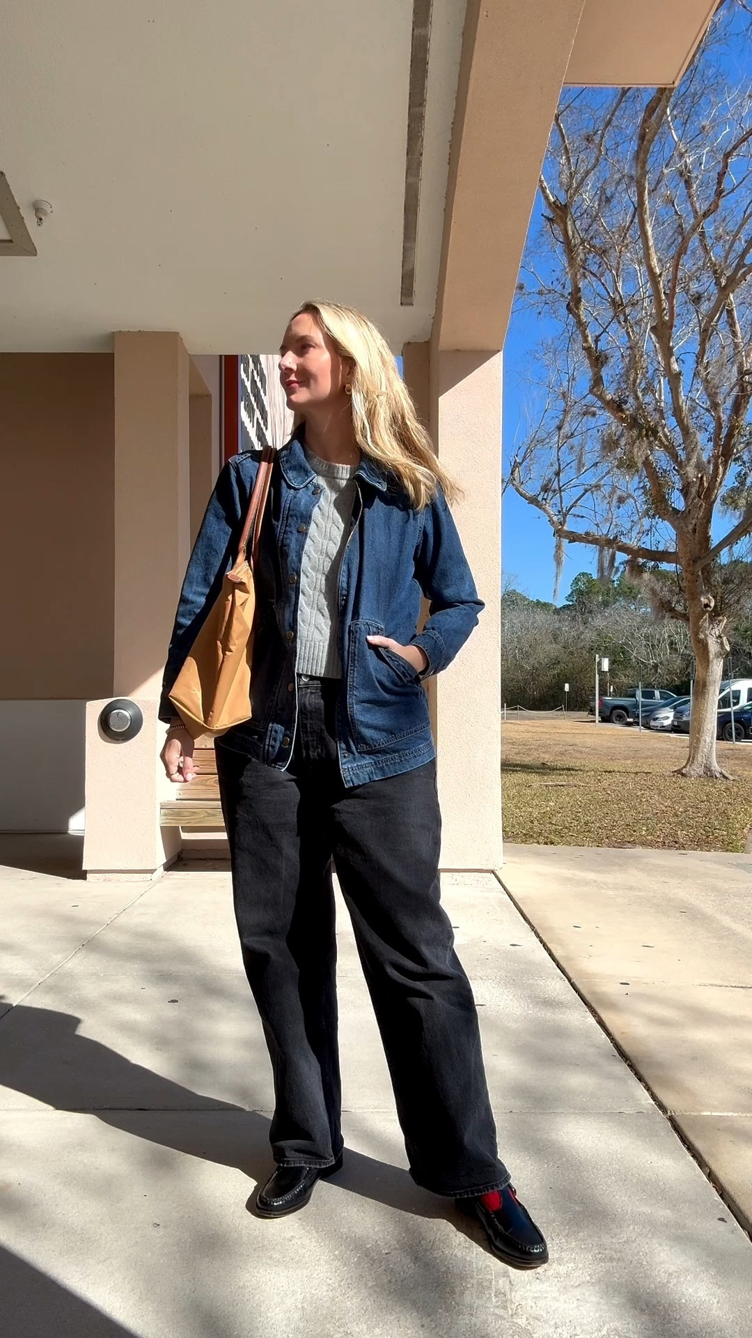 Casual outfit + my favorite Mary Jane loafers for errands today 

#LTKdayinmylife #LTKMidsize #LTKTall