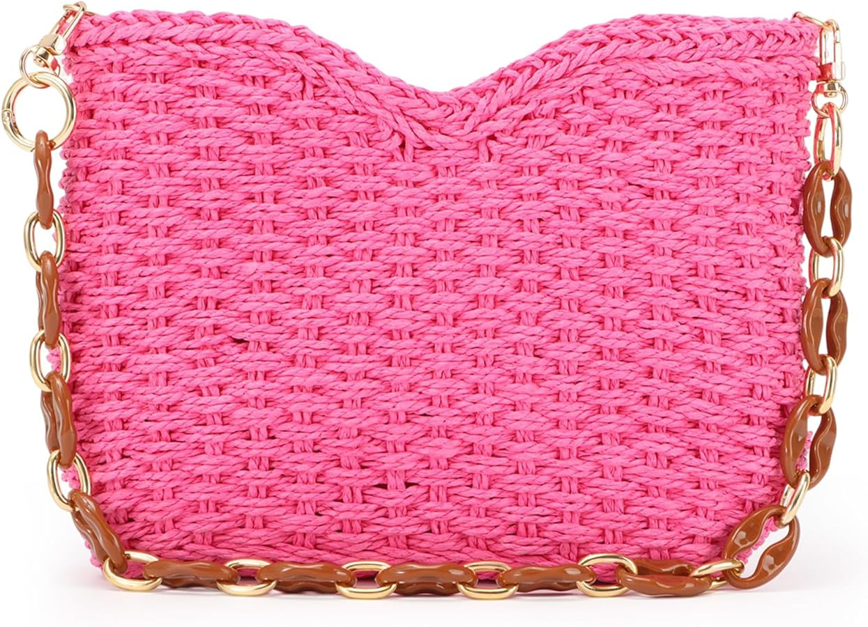 GOKTOW Straw Purse Bag,Woven Handbag,Summer Purse,Raffia Tote CrossBag for Beach Summer Travel | Amazon (US)