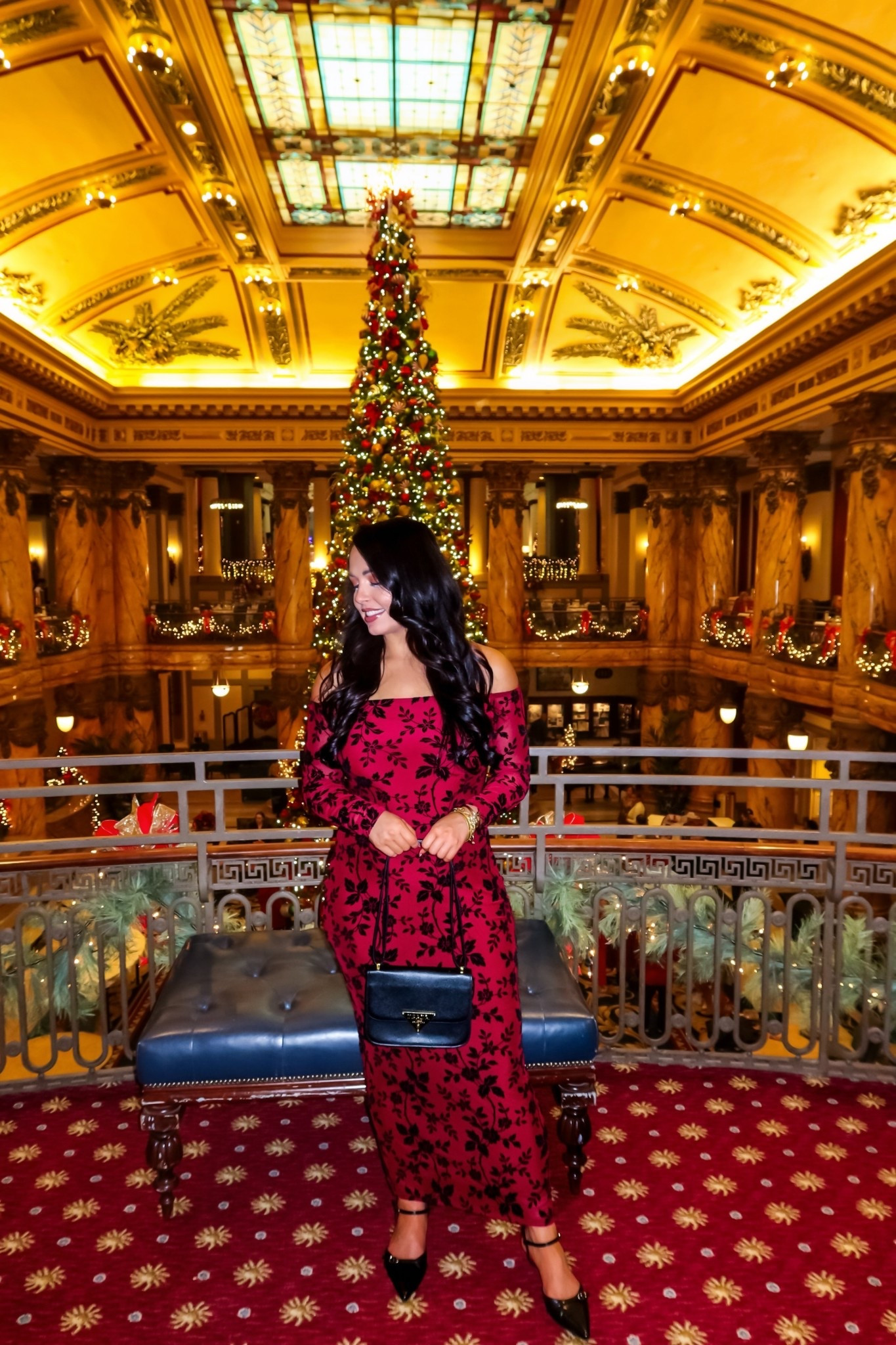 Under $40 Amazon burgundy formal maxi dress (medium, 5+ colors), black pointed toe heels (tts) #founditonamazon a perfect holiday look! 

#LTKHoliday #LTKWedding #LTKFindsUnder50