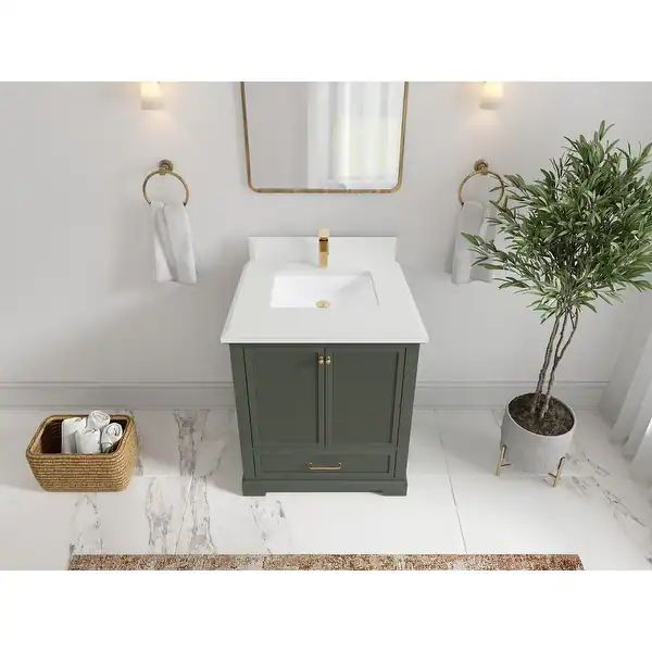 Willow Collections 30 in. W x 22 in. D Alys Single Sink Bathroom Vanity with Countertop | Bed Bath & Beyond