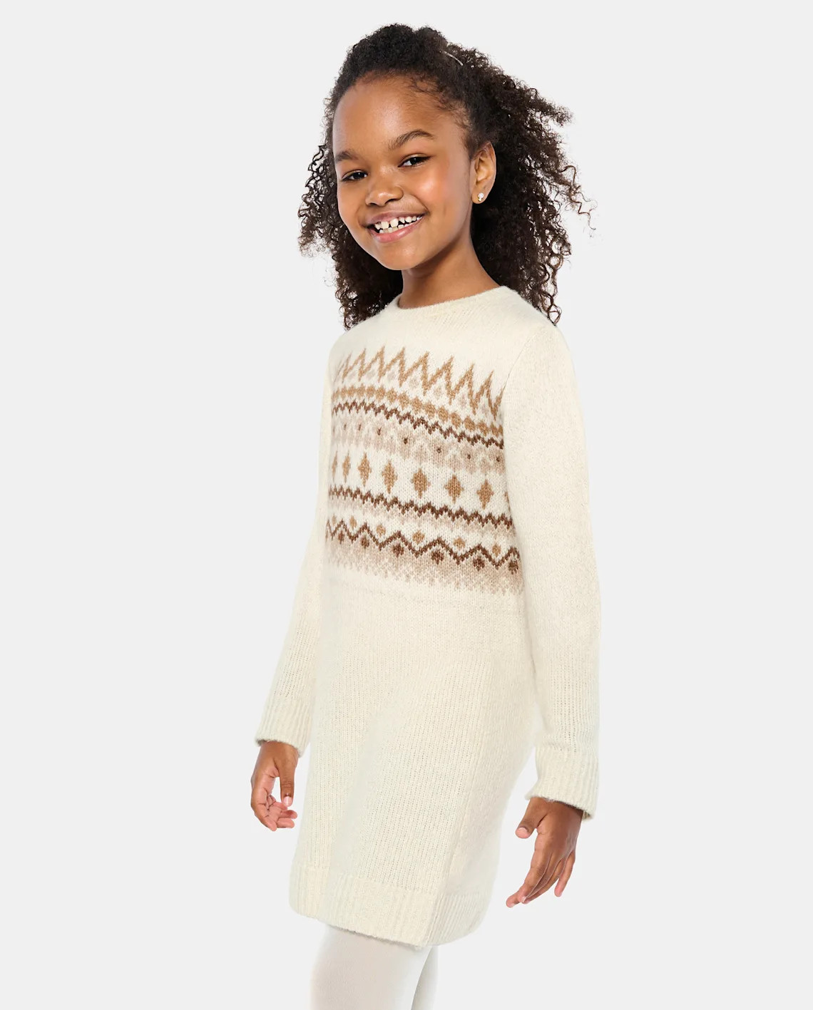 Girls Mommy And Me Fairisle Sweater Dress - bunnys tail | The Children's Place