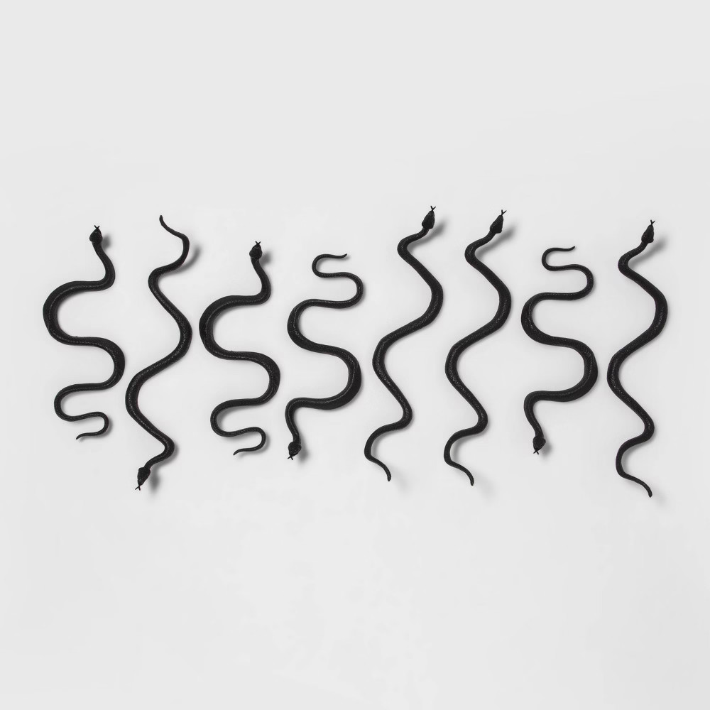 Halloween 8ct Snakes Halloween Decorative Prop - Hyde & EEK! Boutique | Target