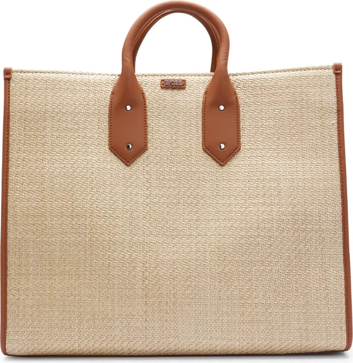 BOSS Sandy Raffia Tote | Nordstrom | Nordstrom