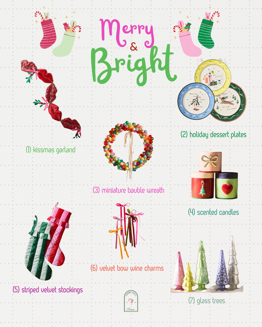 Bring color and cheer to every corner of your home with these fun Christmas decor finds. From velvet stockings to festive garlands and glass trees, this collection adds playful charm to your holiday setup. Shop whimsical holiday decorations, scented candles, and cozy home accents perfect for the season. 

 #LTKHoliday #LTKSeasonal #LTKHome