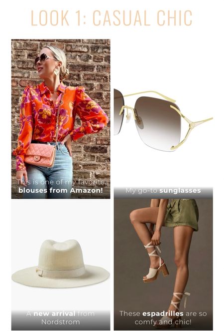 Shorts outfit for summer! Casual but yet Chic! ❤️‍🔥
I’m wearing a small in the Amazon blouse. (20% off now!) lots of colors & plain! 

Summer outfit. Shorts. Amazon finds. Sandals. Summer style. Sunglasses. Blouse.

#LTKStyleTip #LTKSaleAlert #LTKSeasonal