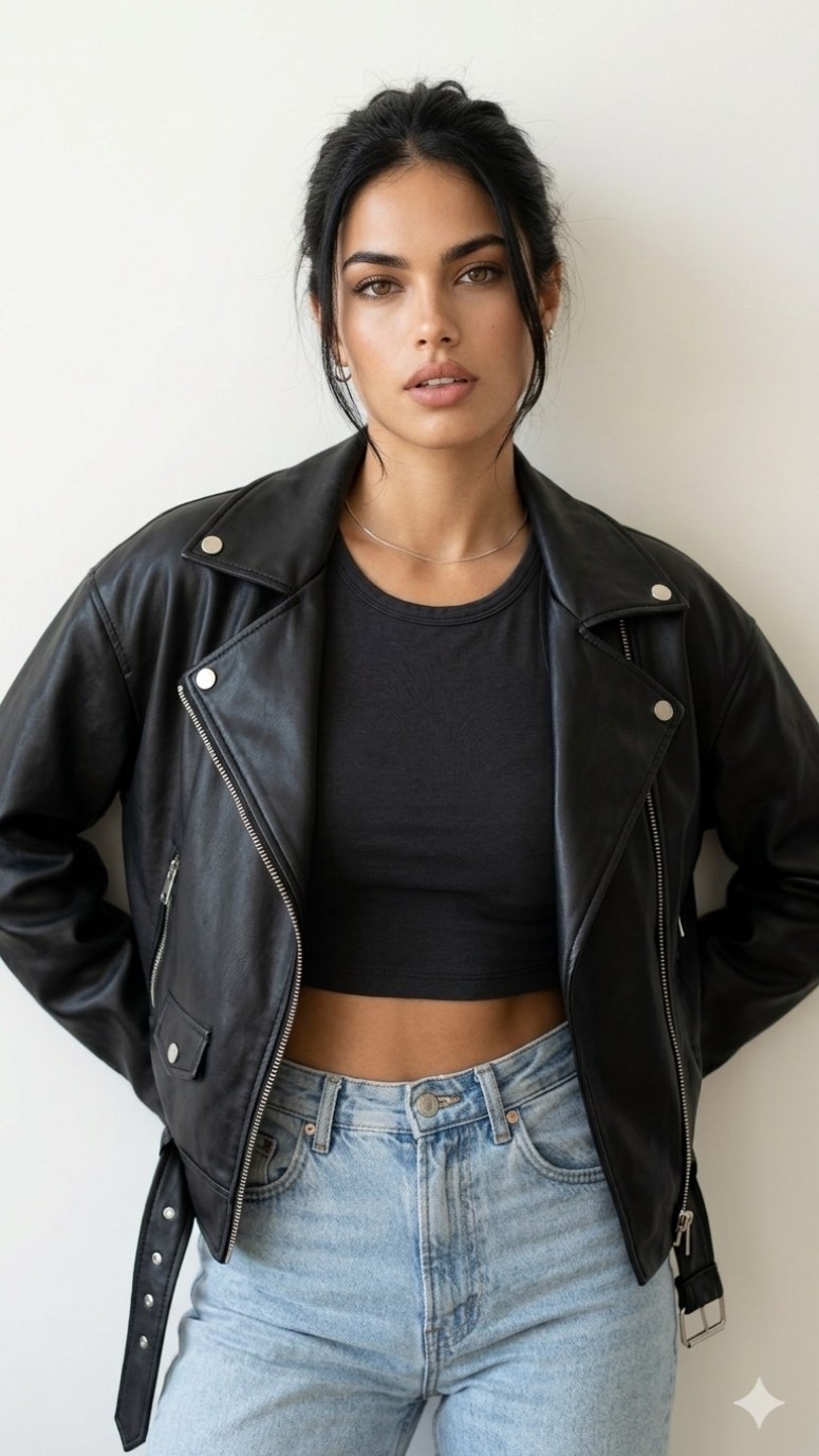 If there’s one wardrobe staple that instantly makes every outfit look more expensive, it’s a real leather biker jacket.🖤

This oversized leather jacket from Quince gives major designer energy without the designer price tag. Made from 100% genuine leather, it has that perfectly relaxed fit that works with everything from straight-leg jeans and sneakers to slip dresses, trousers, and boots.

It’s the kind of timeless investment piece that never goes out of style and only gets better with wear. Think effortless cool girl, quiet luxury, model off duty, and elevated capsule wardrobe all in one jacket.

Perfect for anyone searching for:
leather jacket outfit, oversized biker jacket, genuine leather jacket women, quiet luxury fashion, capsule wardrobe essentials, old money style, minimalist fashion, designer look for less, fall outfit ideas, model off duty outfits, elevated basics, timeless wardrobe staples, luxury fashion finds, black leather jacket outfit, and chic everyday style. 🖤

#LTKSaleAlert #LTKgrwm #LTKSeasonal