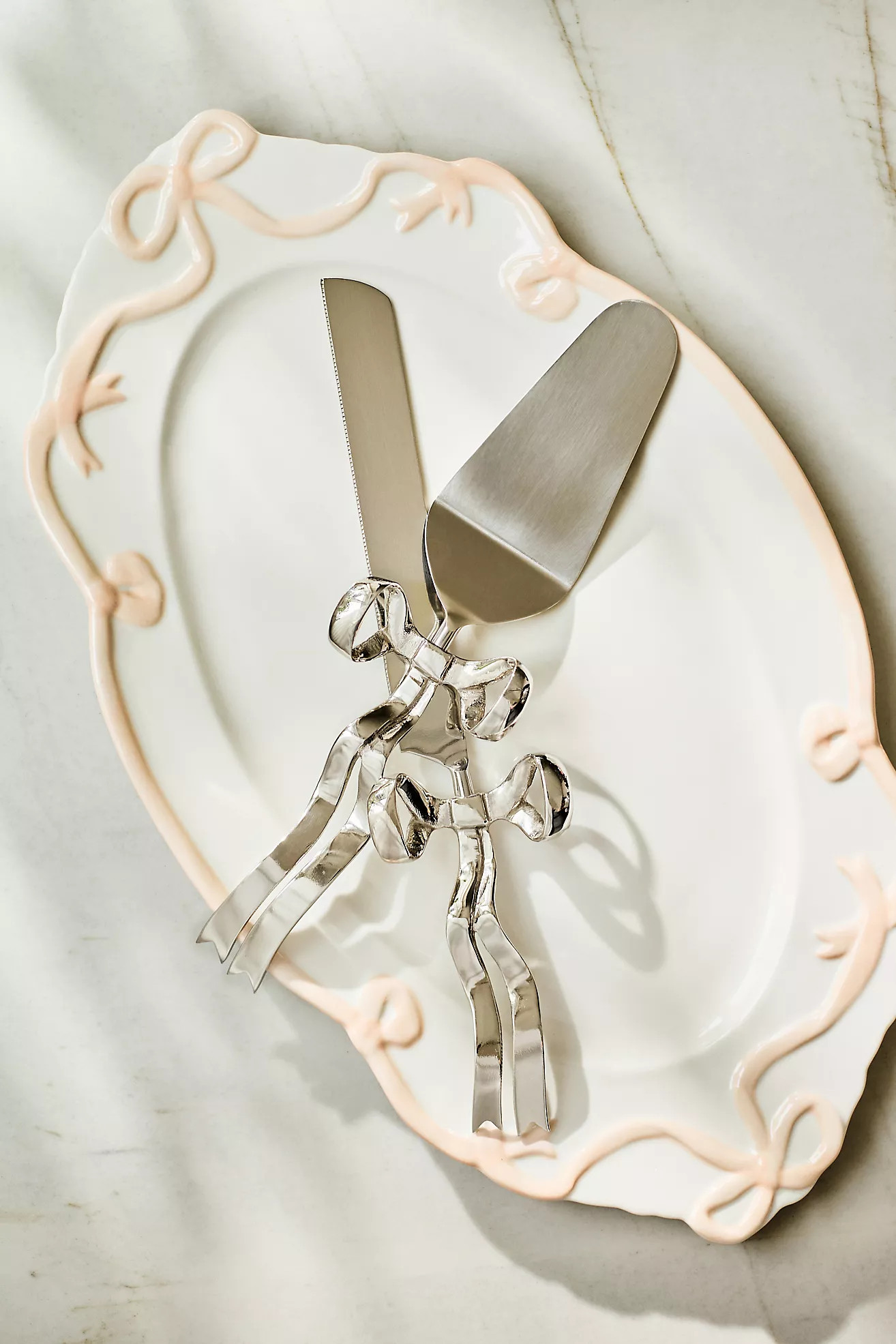 Benedita Bow Ceramic Stoneware Platter | Anthropologie (US)