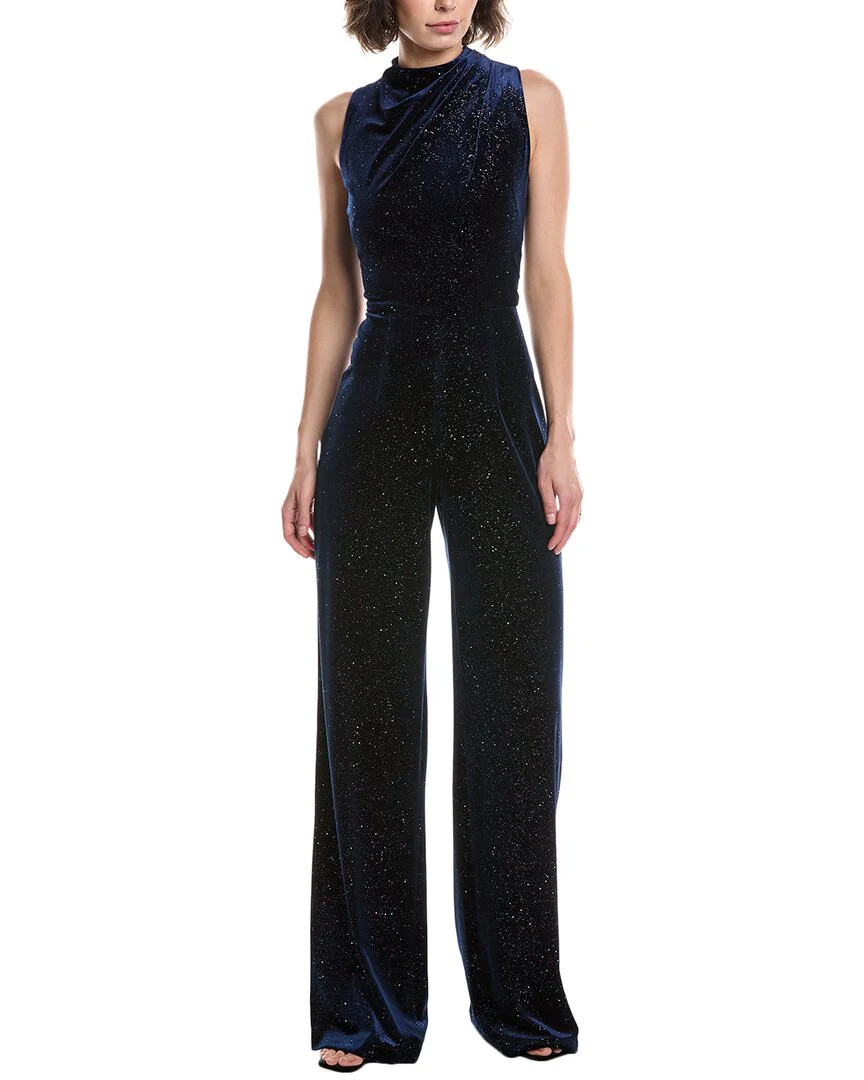 Black Halo Corinne Velvet Jumpsuit | Shop Simon