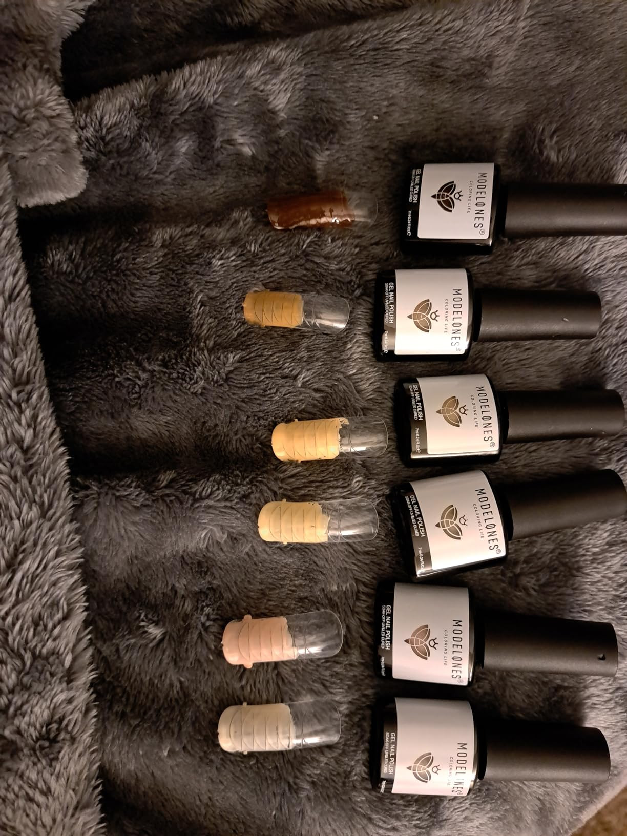 modelones Gel Nail Polish Set- 6 Colors Nude Gel Polish All Seasons Skin Tones Pink Neutral Brown... | Amazon (US)