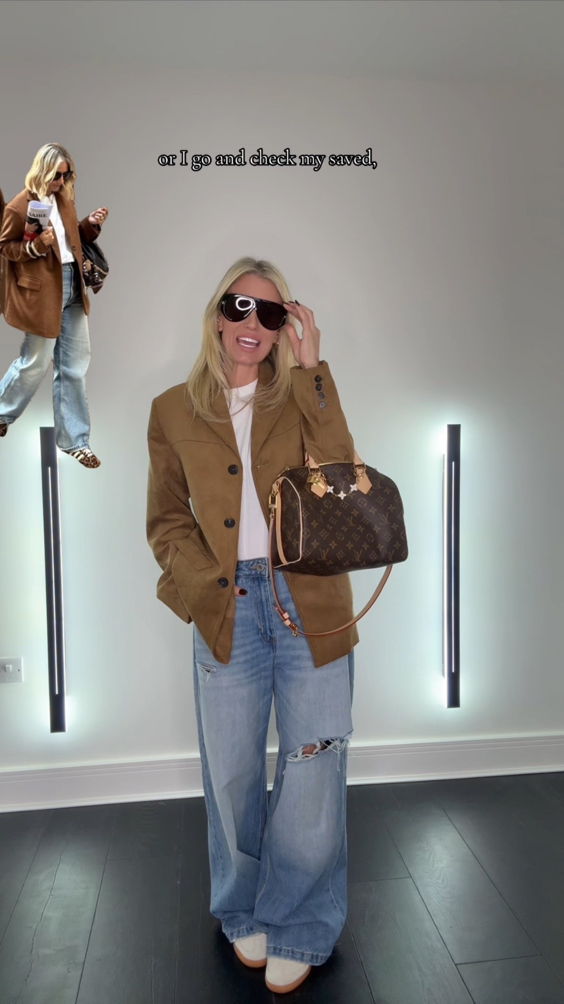 Just a blazer and jeans 🤎🩵 Love 🤎🩵 

#LTKpetite #LTKautumn #LTKstyletip