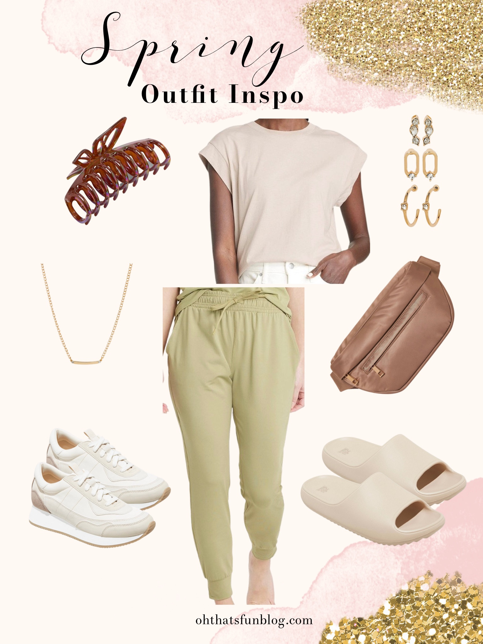 This look is perfect for travel or running errands. The neutrals make this outfit so chic. Choose either these trendy sneakers or cute slides! Wear the belt bag cross body to keep your necessities with you hands free!

#travel #traveloutfit #onthego #spring #springstyle #ootd #springootd #travelootd #target #targetfind #neutrals

#LTKstyletip #LTKfit #LTKFind