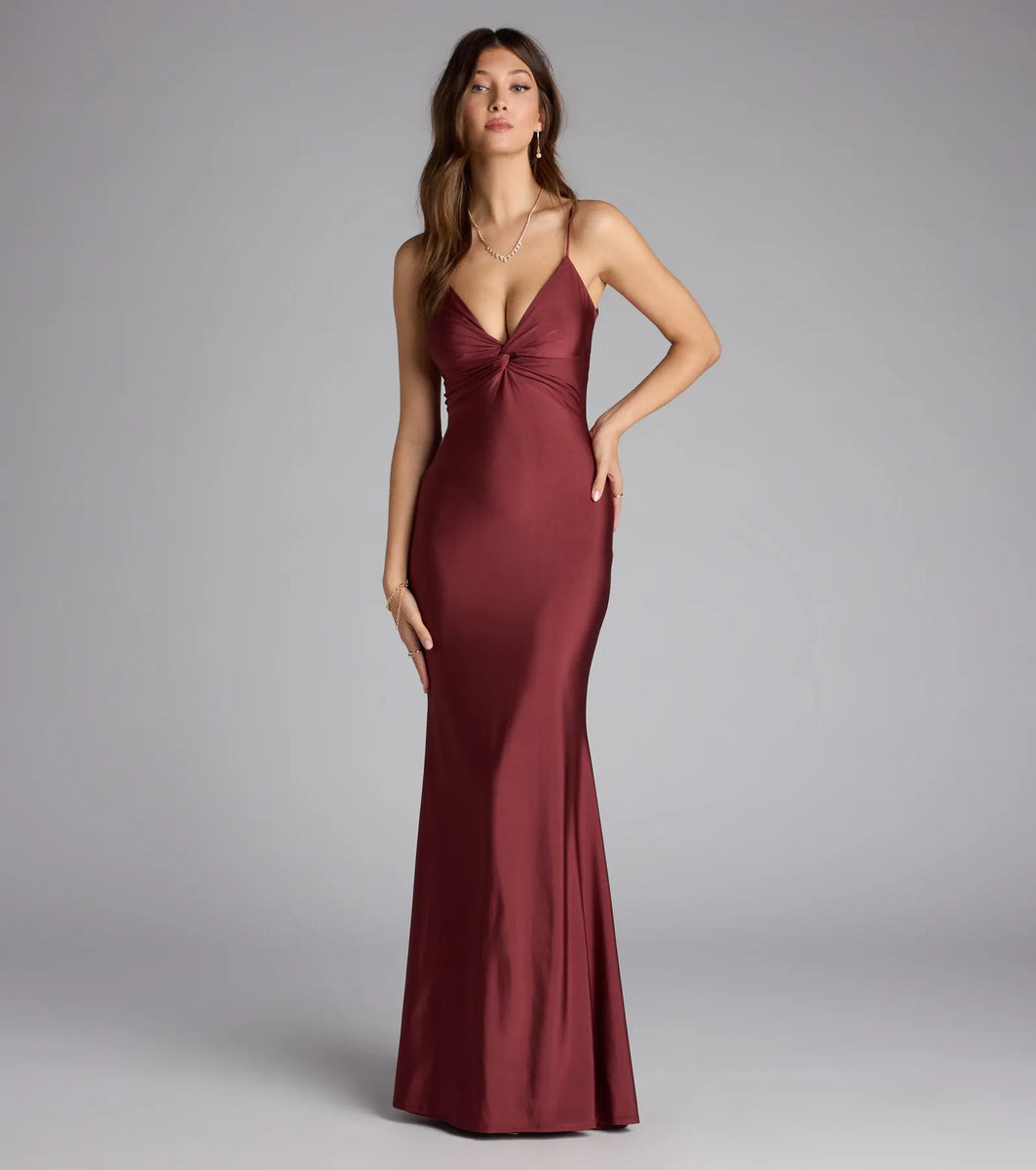 Scarlet Strappy Back Mermaid Formal Dress | Windsor Stores