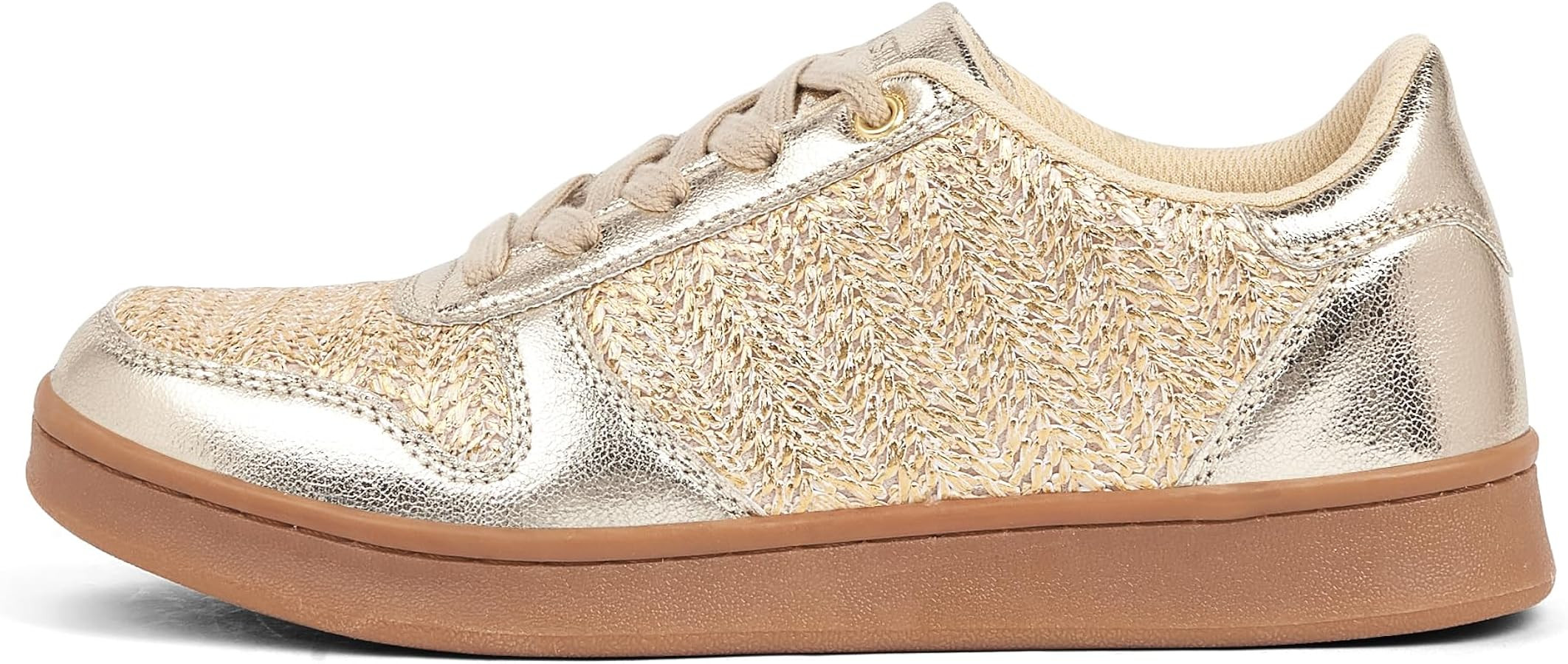 LUCKY STEP Retro Trainers Women Fashion Sneakers Braided Classic Raffia Casual Anti-Slip Tennis W... | Amazon (US)