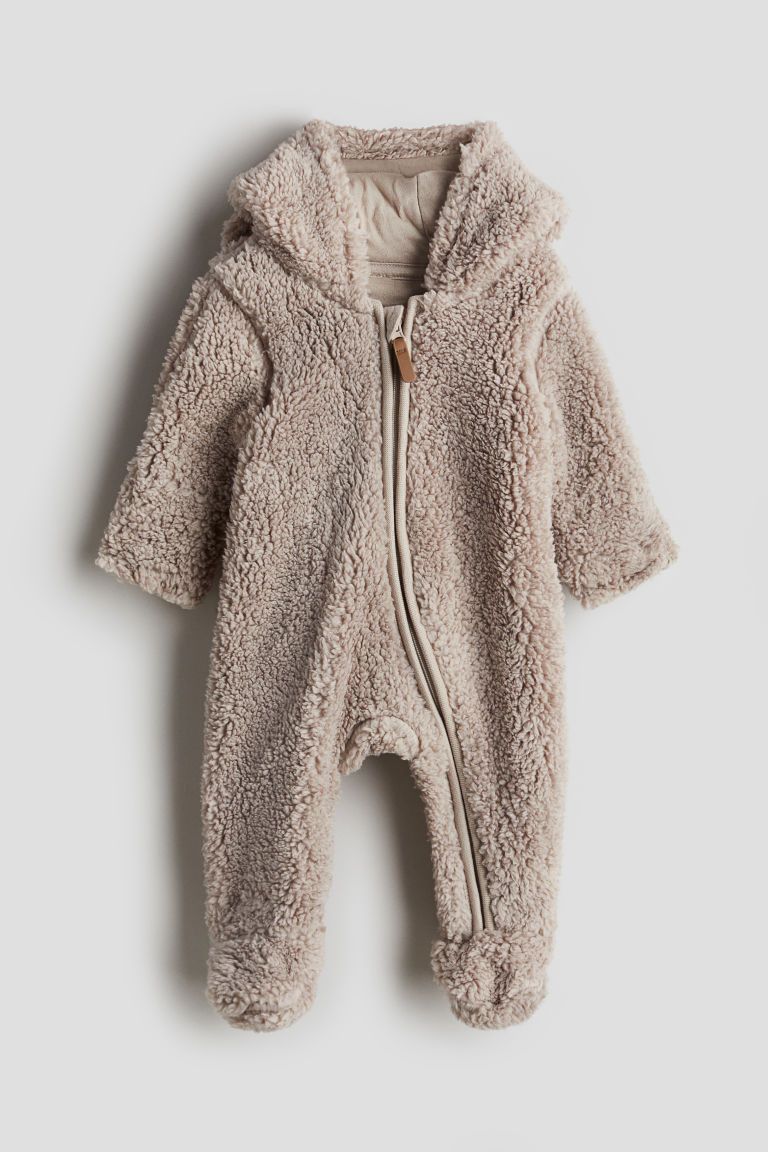 H & M - Pile Bunting with Ears - Brown | H&M (US + CA)